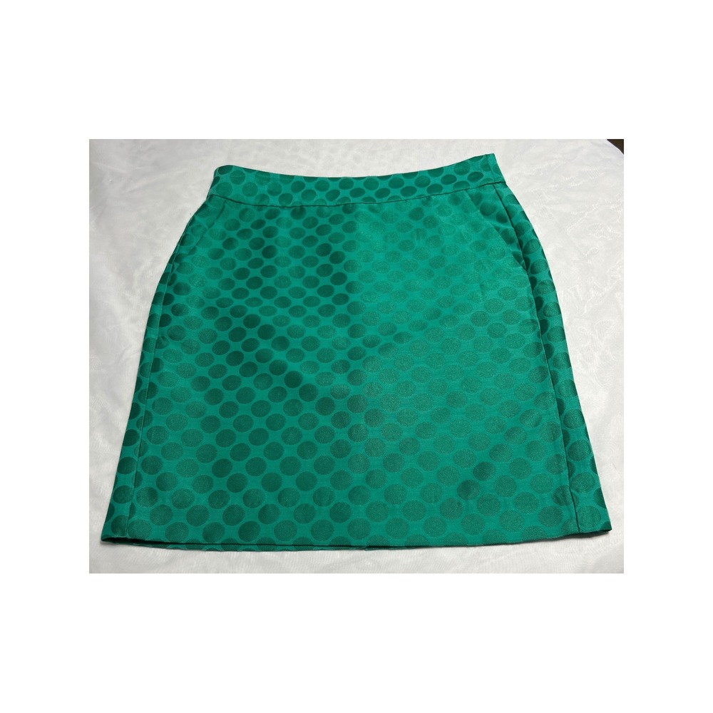 Banana Republic Green Polka Dot Pencil Skirt Women‎ Size 4 Business Casual
